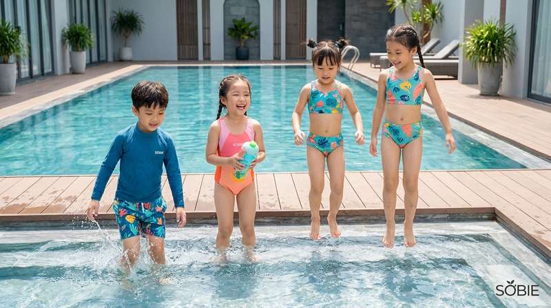 Xu hướng đồ bơi trẻ em 2026: Ưu tiên sức khỏe và chất liệu bền vững