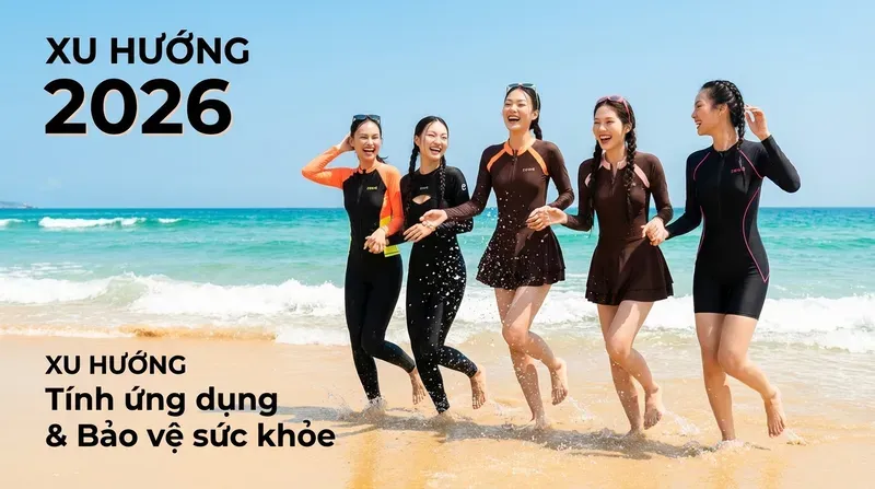 Xu hướng quần bơi nữ 2026: Sự lên ngôi của tính ứng dụng và bảo vệ sức khỏe