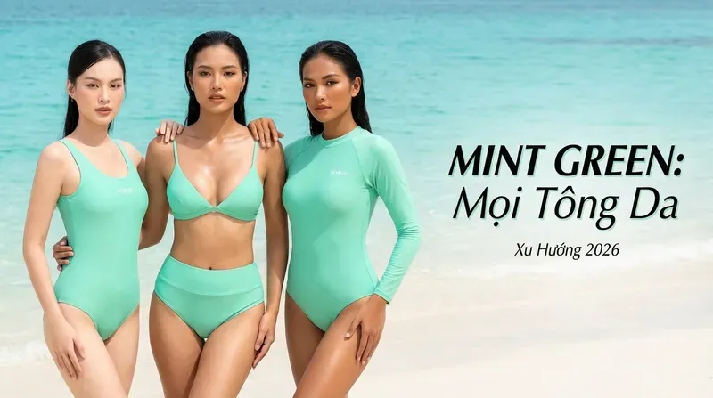 Màu xanh mint hợp với tông da nào nhất trong năm 2026?