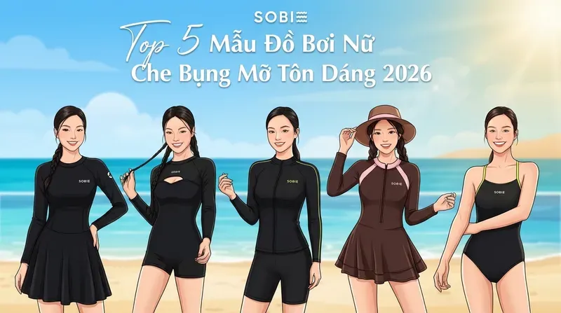 Top 5 mẫu đồ bơi nữ che bụng mỡ và tôn dáng dẫn đầu xu hướng 2026