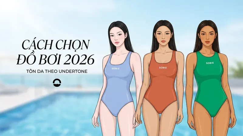 Cách chọn màu đồ bơi 2026 tôn da theo từng sắc tố da (Undertone)