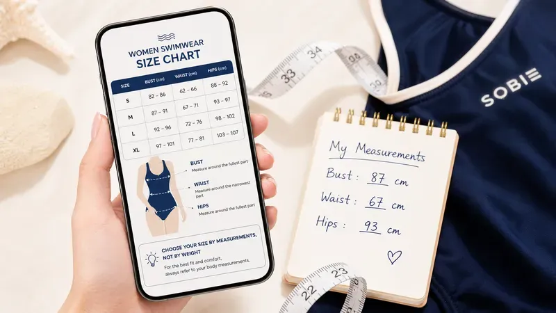 Cách đọc bảng size đồ bơi nữ và ưu tiên số đo nào khi chọn