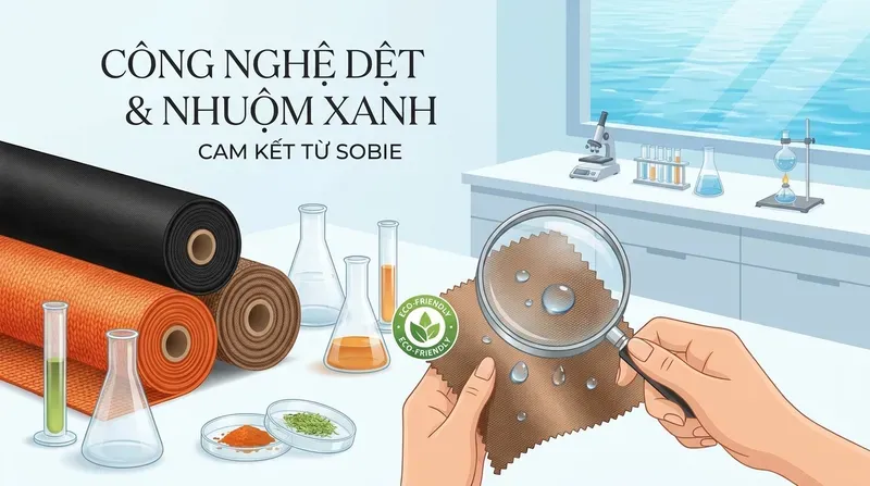 Công nghệ dệt và nhuộm không độc hại: Cam kết xanh từ SOBIE