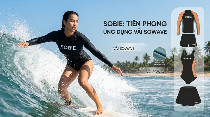 Đồ bơi SOBIE: Tiên phong ứng dụng vải SOWAVE cho dòng chuyên nghiệp