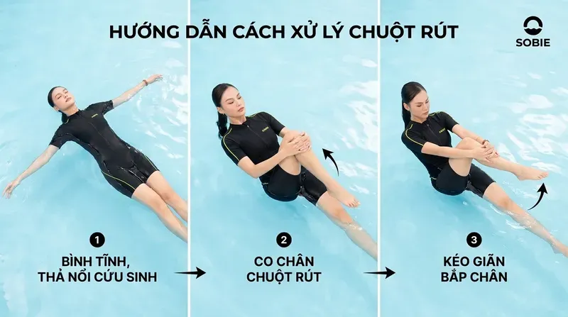 Hướng dẫn cách xử lý chuột rút khi bơi chi tiết từng bước