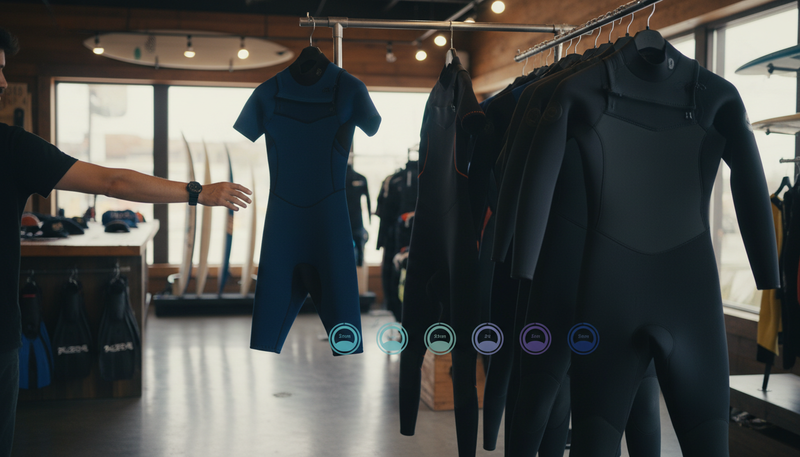 Phân loại đồ bơi giữ nhiệt theo độ dày và kiểu dáng