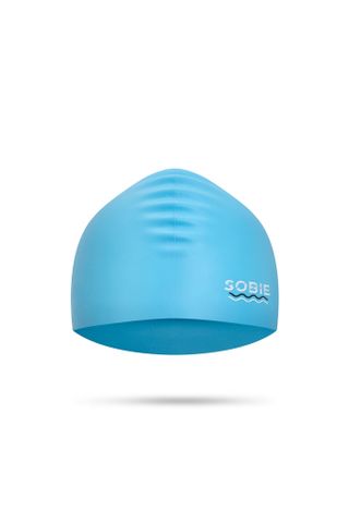  Nón bơi silicon cao cấp dành cho tóc dài SOBIE Blue - Wave S27 