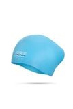 Nón bơi silicon cao cấp dành cho tóc dài SOBIE Blue - Wave S27 1