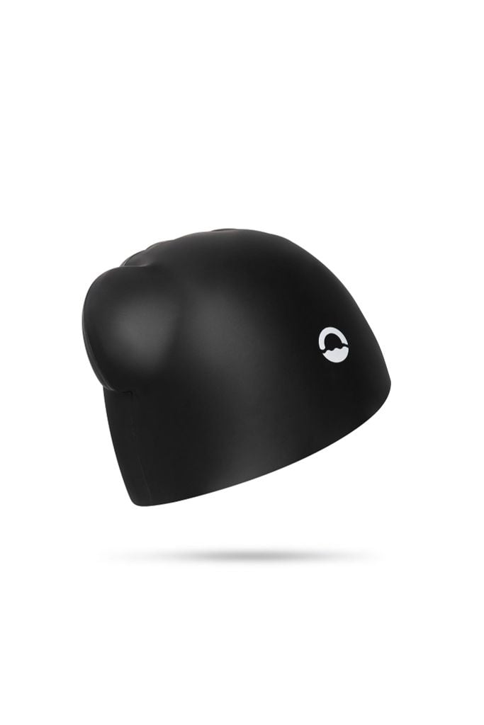 Nón bơi silicone cao cấp dành cho tóc dài SOBIE Black - White S26 — 3