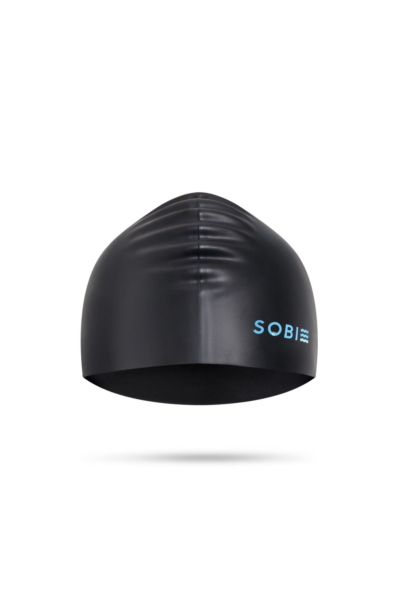 Nón bơi silicone cao cấp dành cho tóc dài SOBIE Black - Blue S25 — 4