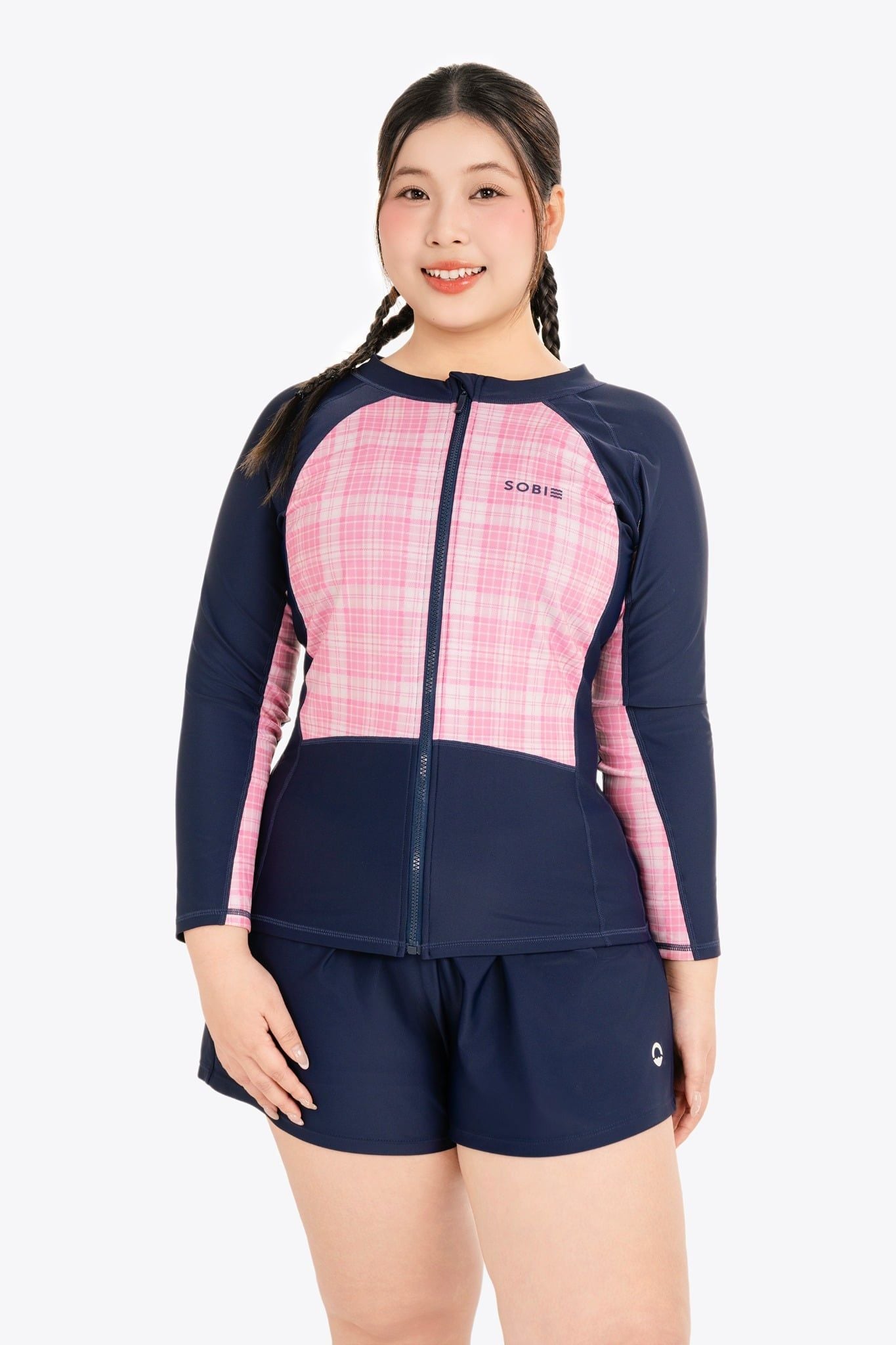 Áo bơi nữ SOBIE tay dài chống nắng Chubby Willow