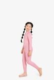 Wetsuit KID bé gái SOBIE liền thân tay dài giữ nhiệt màu hồng Warmy Pink 4