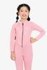 Wetsuit bé gái SOBIE liền thân tay dài giữ nhiệt màu hồng Warmy Pink