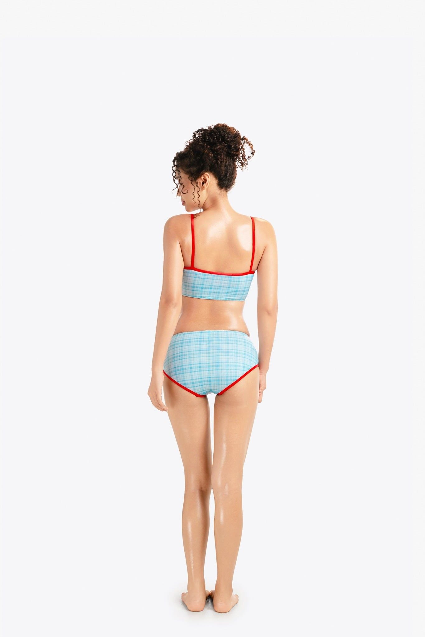 Set bikini 2 mảnh SOBIE hoạ tiết caro Hot Pearl — 5