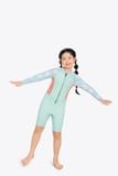 Wetsuit KID bé gái SOBIE liền thân tay dài giữ nhiệt màu xanh Warmy Baby Blue 2