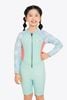 Wetsuit bé gái SOBIE liền thân tay dài giữ nhiệt màu xanh Warmy Baby Blue