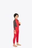 Wetsuit KID bé trai SOBIE liền thân tay dài giữ nhiệt màu đỏ Warmy Red 4