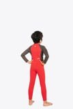 Wetsuit KID bé trai SOBIE liền thân tay dài giữ nhiệt màu đỏ Warmy Red 5