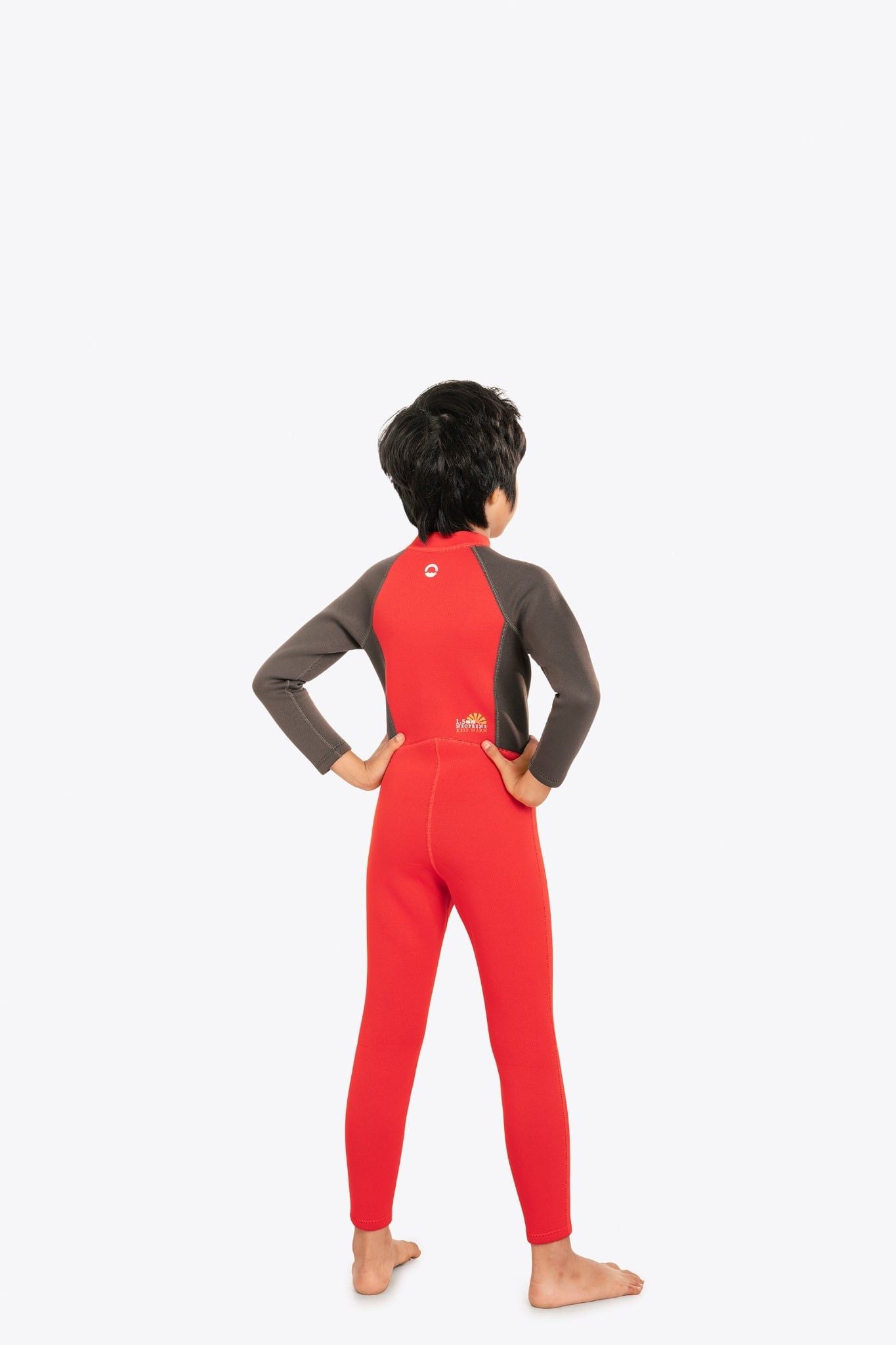 Wetsuit KID bé trai SOBIE liền thân tay dài giữ nhiệt màu đỏ Warmy Red