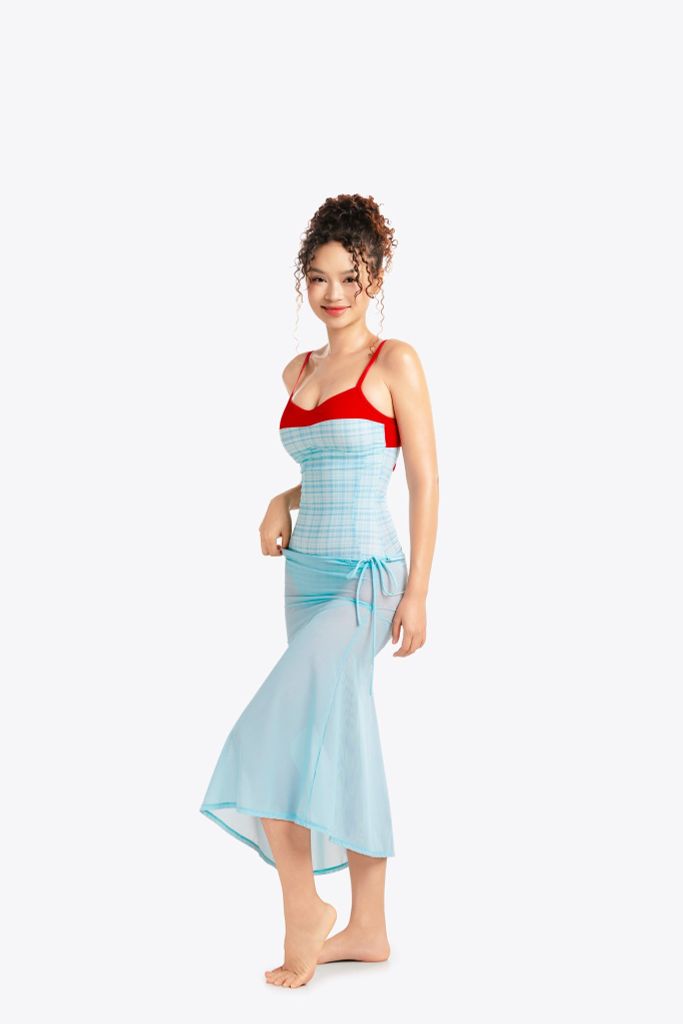 Đồ bơi nữ SOBIE liền thân monokini kèm váy voan dài Hot Hot, ảnh 3