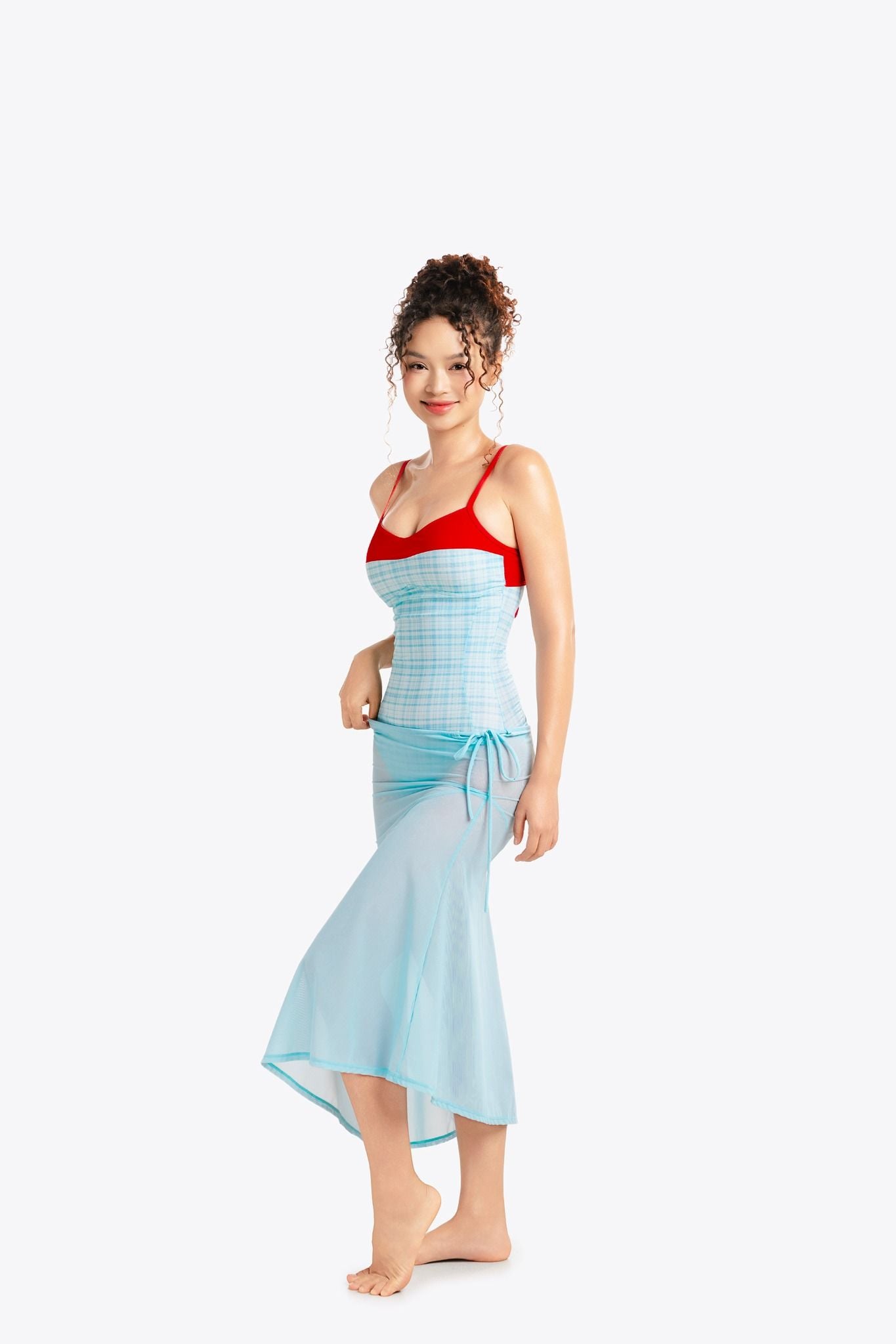 Đồ bơi nữ SOBIE liền thân monokini kèm váy voan dài Hot Hot — 3