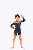 Wetsuit bé trai SOBIE liền thân tay dài giữ nhiệt màu Navy Warmy Navy