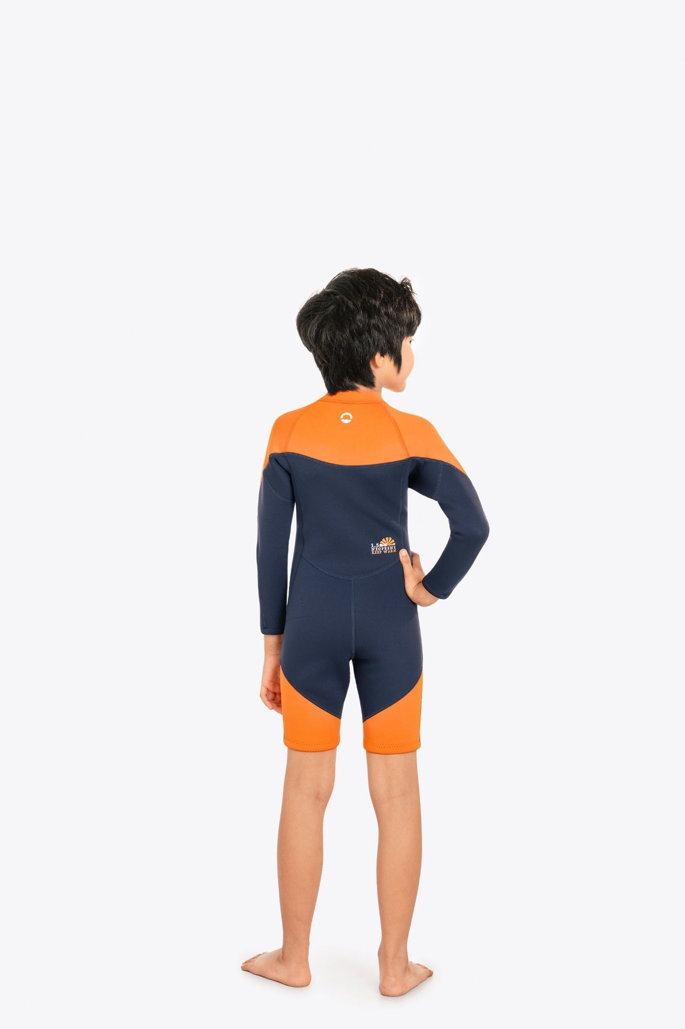 Wetsuit bé trai SOBIE liền thân tay dài giữ nhiệt màu Navy Warmy Navy