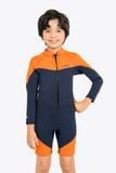 Wetsuit bé trai SOBIE liền thân tay dài giữ nhiệt màu Navy Warmy Navy