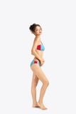 Set bikini SOBIE hoạ tiết caro kèm váy choàng voan So Hot 5