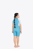 Wetsuit KID bé gái SOBIE liền thân tay ngắn giữ nhiệt màu xanh Warmy Ocean Blue 5