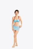 Set bikini SOBIE hoạ tiết caro kèm váy choàng voan So Hot 7