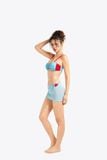 Set bikini SOBIE hoạ tiết caro kèm váy choàng voan So Hot 8