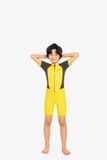 Wetsuit KID bé trai SOBIE liền thân tay ngắn giữ nhiệt màu vàng Warmy Yellow 2