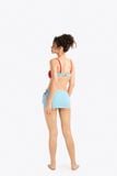 Set bikini SOBIE hoạ tiết caro kèm váy choàng voan So Hot 10
