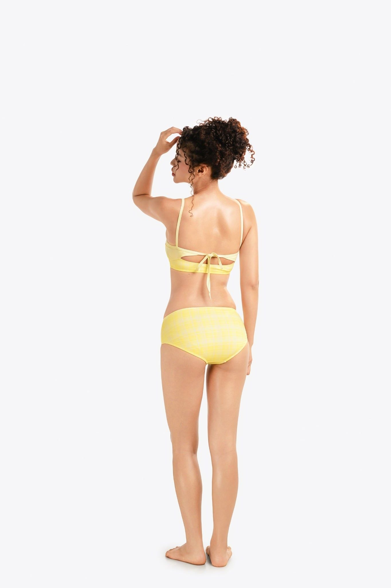 Set bikini 2 mảnh SOBIE hoạ tiết caro Hot Golden — 5