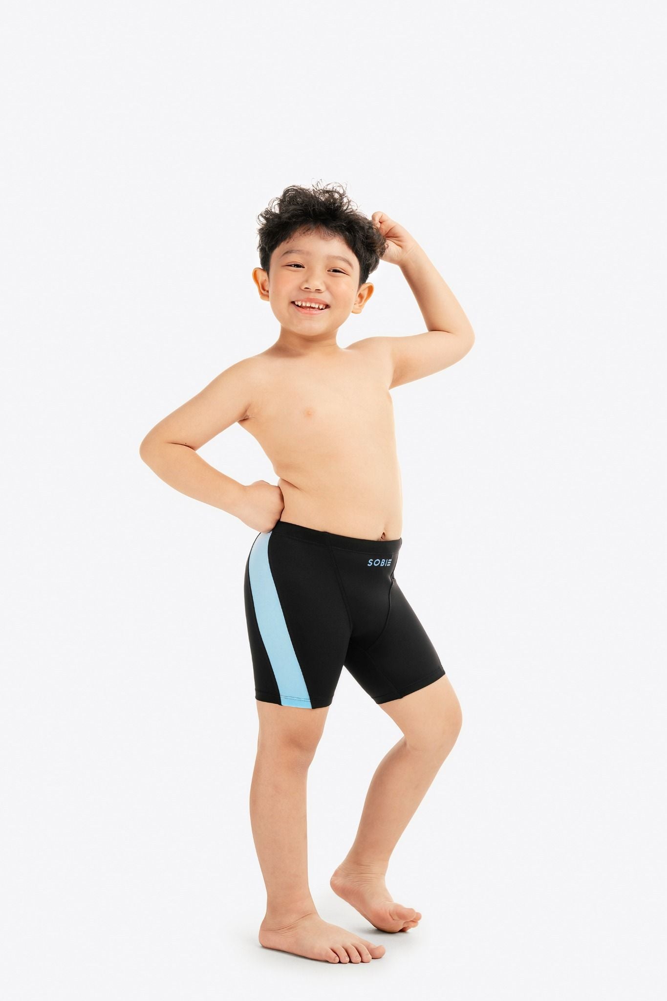 Quần bơi Kid Boxer Aqua Arctic