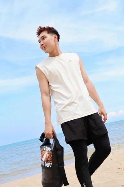  Áo thun đi biển Surfing Tank Summer Ivory 