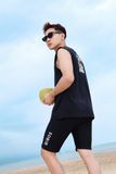  Áo thun đi biển Surfing Tank Summer Black 