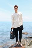  Áo tay dài đi biển Rashguard Loose Summer Ivory 