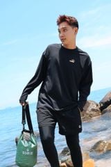 Áo tay dài đi biển Rashguard Loose Summer Black 7