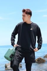 Áo tay dài đi biển Rashguard Loose Summer Black 2