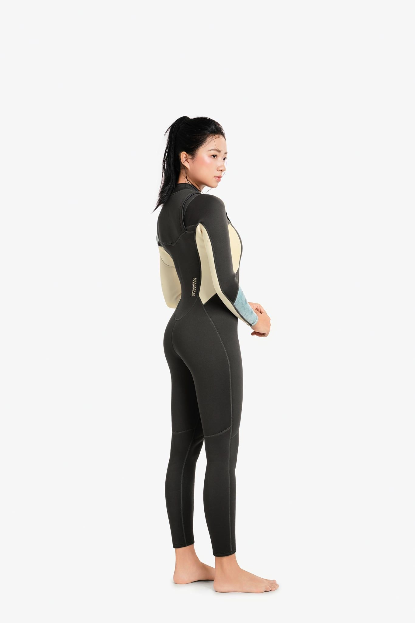 Wetsuit Nữ SOBIE Full Body giữ nhiệt 2.5mm FrontZip Ocean Wave