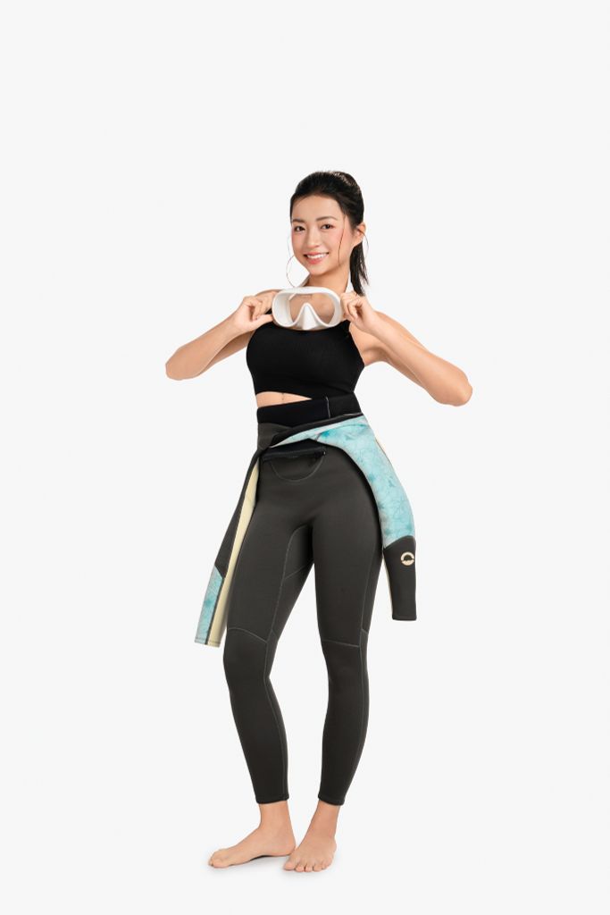 Wetsuit Nữ SOBIE Full Body giữ nhiệt 2.5mm FrontZip Ocean Wave — 9