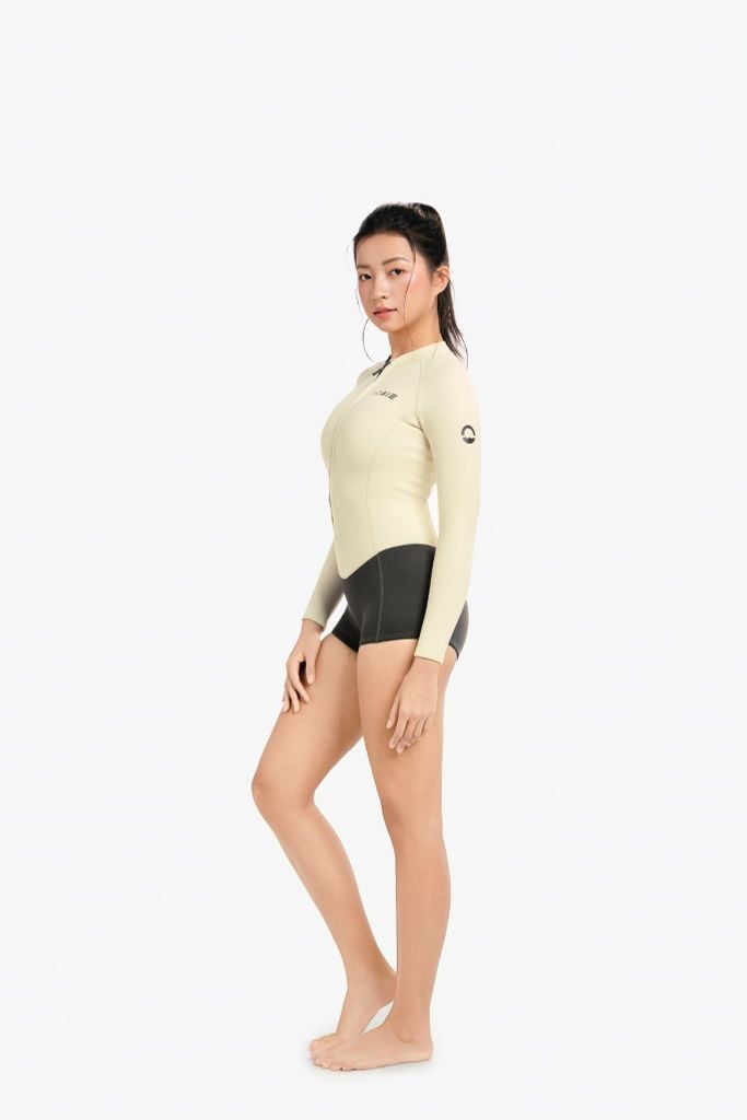 Wetsuit Nữ SOBIE tay dài Half Body giữ nhiệt 1.5mm Ocean Santa — 2