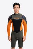 Wetsuit Nam SOBIE tay dài Half Body giữ nhiệt 1.5mm Ocean Swell 1