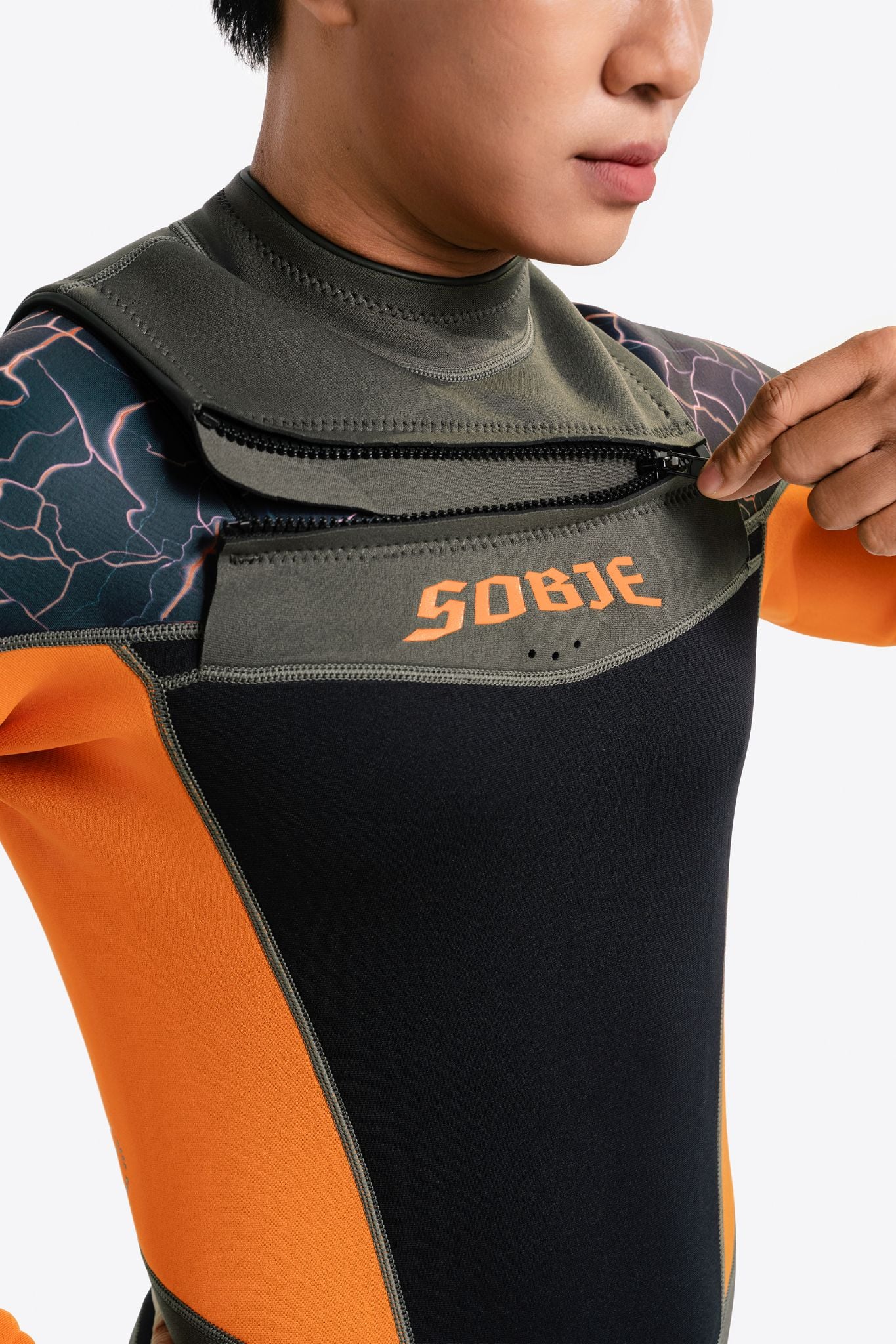Wetsuit Nam SOBIE tay dài Half Body giữ nhiệt 1.5mm Ocean Swell