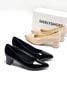 [Restock Fullsize 35-43] Giày Công Sở Nữ Êm Chân Thương Hiệu Merly 1069 Đen Bóng, Giày Cao Gót Đế Vuông 5cm, Giày Big Size Nữ, Giày Cao Gót Đen Mũi Nhọn, Giày Bít Mũi Nữ