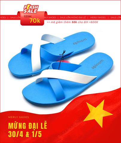 Dép Quai Ngang Nữ, Dép Hai Quai Ngang, Dép Nhựa Thái Lan quai chéo phối màu Moniga Ivy Color 2 1454N