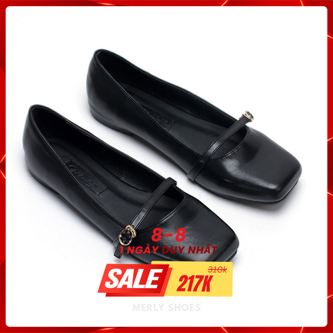 [Restock] Giày Búp Bê Mary Jane Đen Merly 1473, Giày Búp Bê Quai Ngang, Giày Mũi Vuông Nữ, Giày Búp Bê Có Quai Hàn Quốc, Giày Bệt Nữ Giày Công Sở Nữ, Giày Bệt Nữ, Giày Nữ Big Size