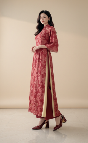 Giày Cao Gót Đỏ Đế Vuông  Merly 1490 Big Size 35-43, Giày Mũi Nhọn, Giày Slingback Bít Mũi Quai Hậu Hở Gót, Giày Đi Tiệc